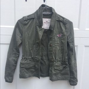Hollister Army Green Jacket